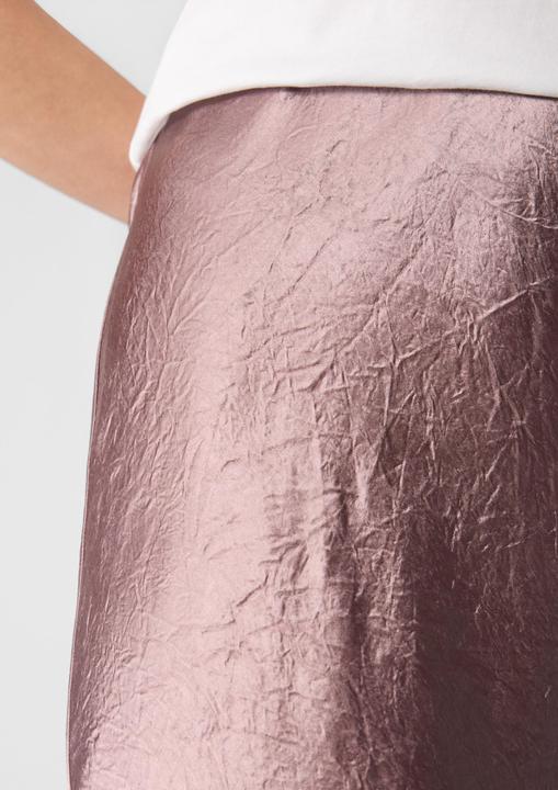 Produktbild Comma Rock Midirock aus crinkled Satin (44)
