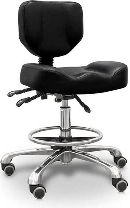 Actual product image Quirumed Hydraulic Stool with Backrest Seat and Footrest (50 - 70 cm)