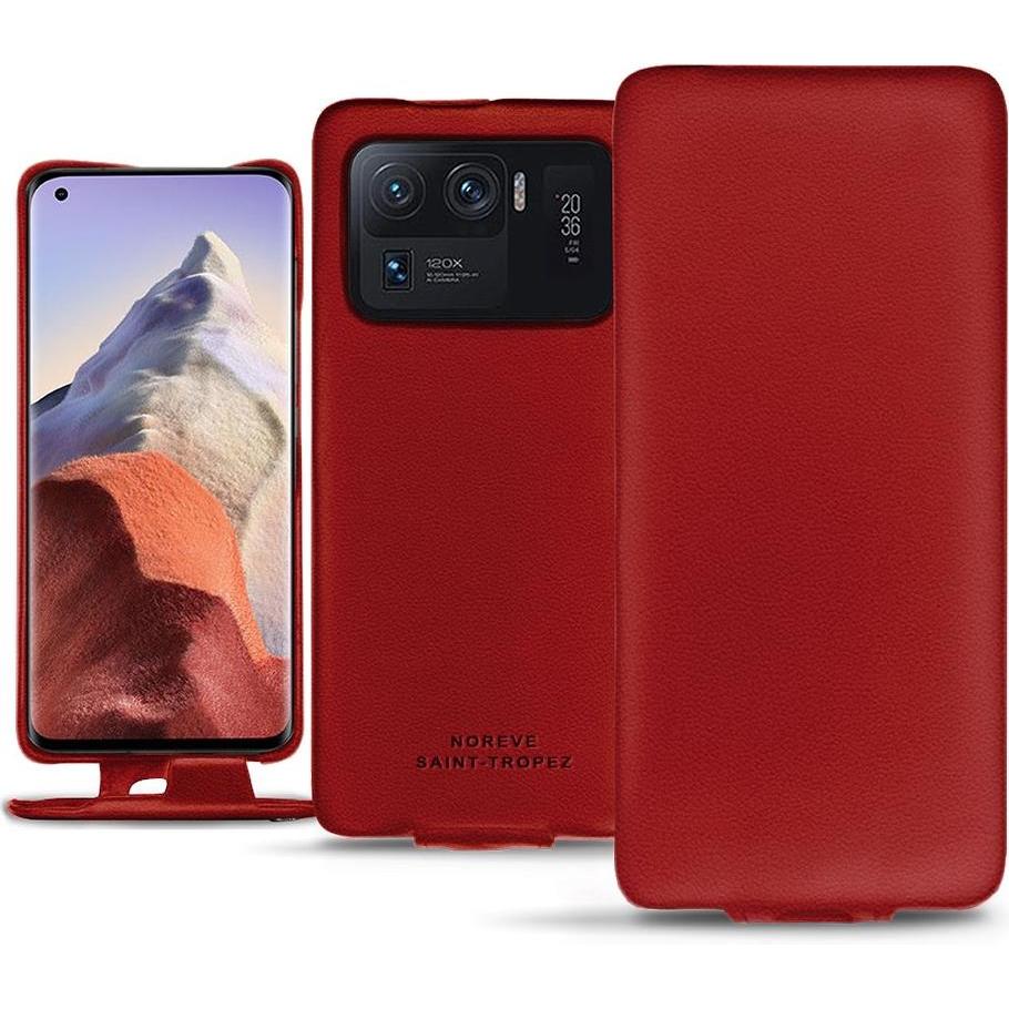 Thumbnail - Noreve Lederschutzhülle vertikal (Xiaomi Mi 11 Ultra), Smartphone Hülle, Rot