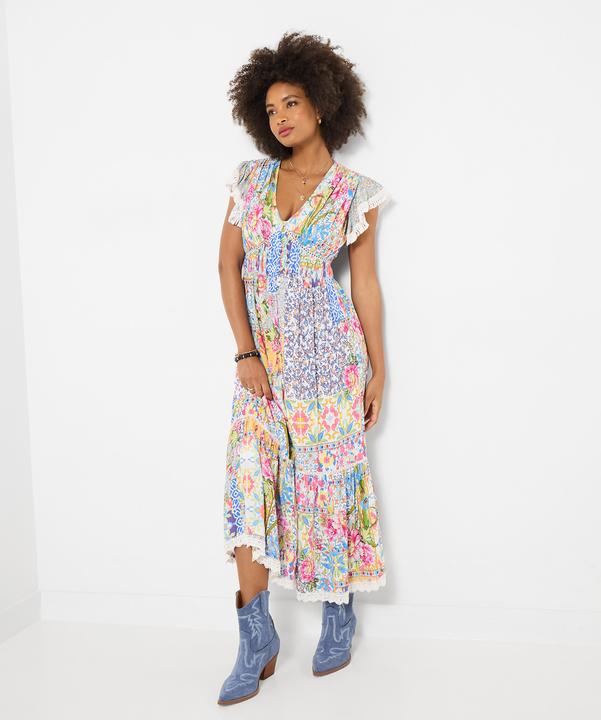 Image du produit Joe Browns Bold Patchwork Floaty Sleeve Maxi Dress (40)