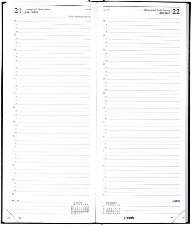 Image du produit Brepols Saturnus 111 Lima 2021 111125501 noir, 1T/S, 13,5x33cm (A5, Allemand)