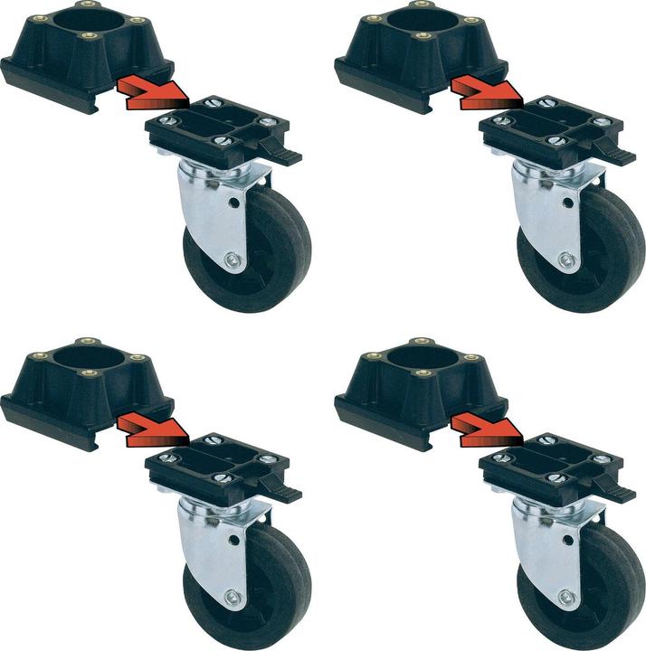 Produktbild Ferplast Rollen Kit L 388 4 Stück Set (Hund, Faltbar)