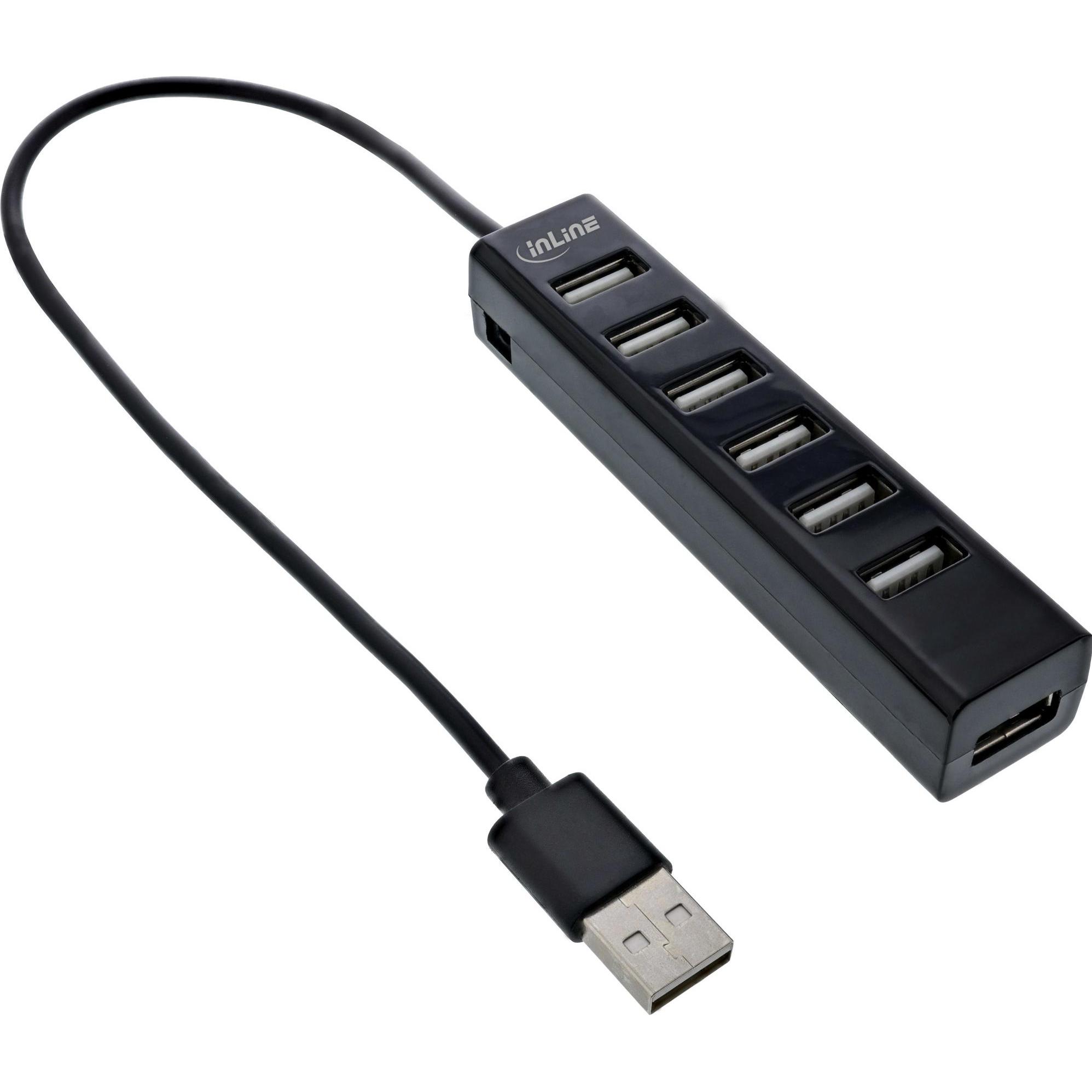 InLine 33293D (USB-C, 7 Ports), Dockingstation + USB Hub, Schwarz