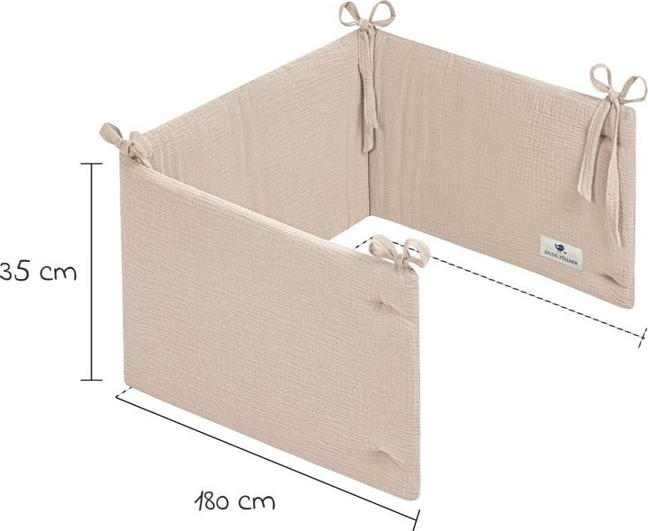 Actual product image Julius Zöllner Bed Nest Muslin 180 x 35 cm