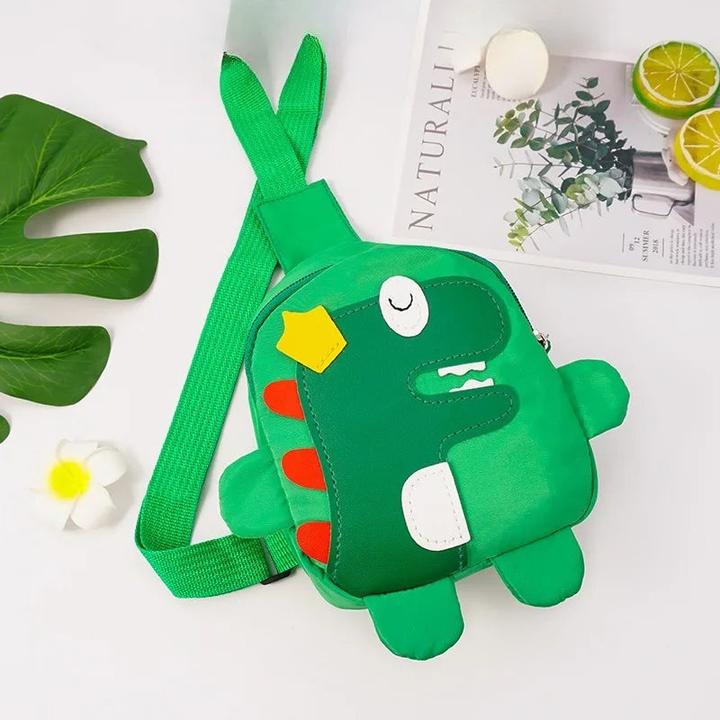 Actual product image Only-Bags.Store Dinosaurier-Rucksack, Cartoon-Oxford-Stoff-Kinderrucksack, Kindergartentasche für Kinder, bunte