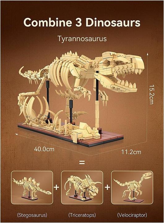 Image du produit Jamara Kids CaDA Dinosaurier Fossil Triceratops Bricks