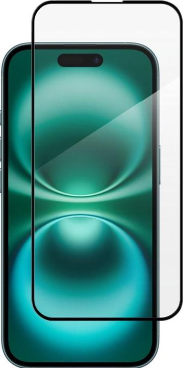 Actual product image Screenguard Apple iPhone 16 Full Screen 2.5D 9H armoured glass screen protector (1 pcs., Apple iPhone 16)