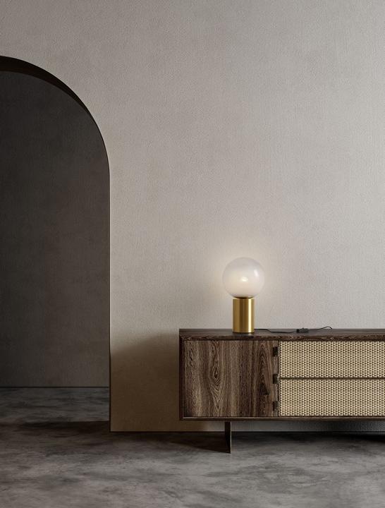 Actual product image Nova Luce VITA table lamp E27 gold 35,5x20cm 9028842