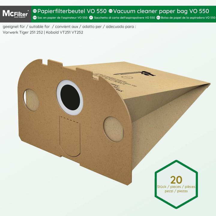 Actual product image Mc Filter Hoover set