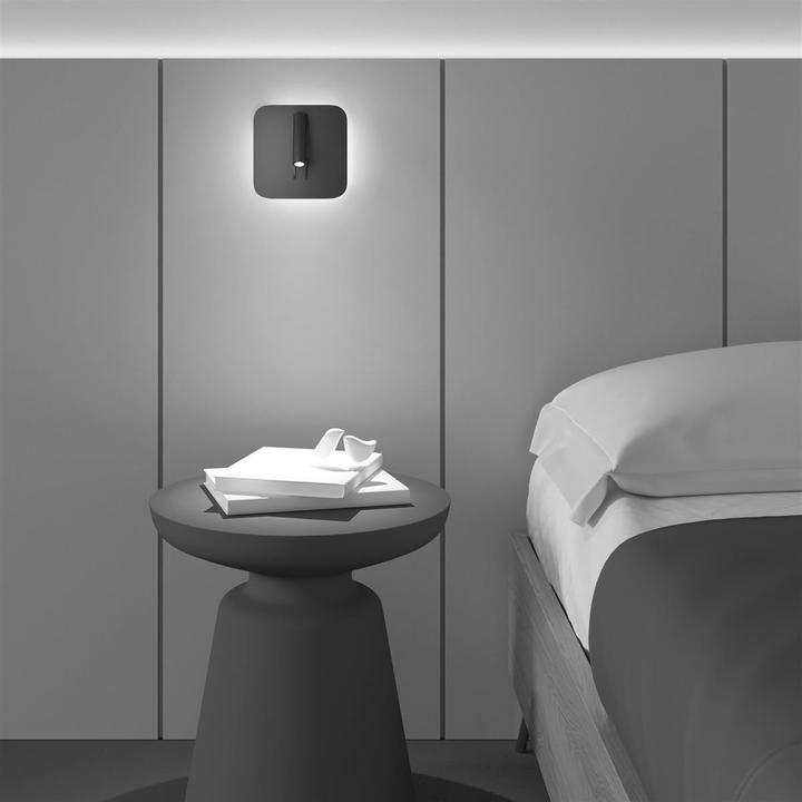 Actual product image Maytoni Ios 176 LED wall lamp 9W swivel, tiltable matt gold warm white (550 lm)