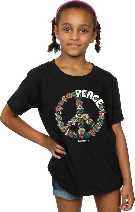 Produktbild Woodstock Floral Peace TShirt Mädchen (140, 146)