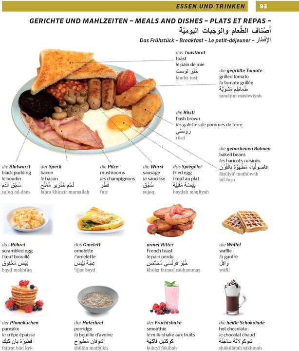 Produktbild Grosses Bildwörterbuch Arabisch - Deutsch + Englisch und Französisch (Deutsch, Französisch, Arabisch, Englisch, 2019)