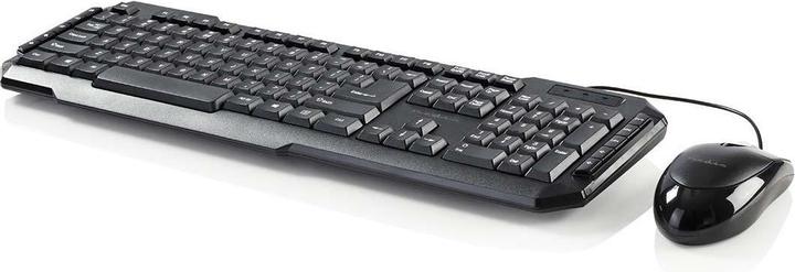 Actual product image Nedis Mouse and keyboard set | Wired | Mouse and keyboard connection: USB | 800 dpi | US Inter (Eng. Int., Cable)