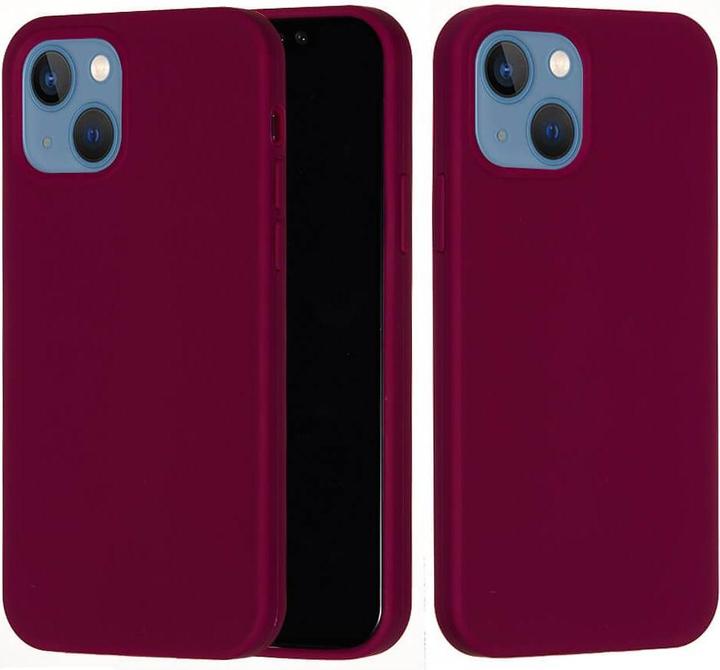 Produktbild Cover-Discount iPhone 15 - Silikon Gummi Hülle weinrot (Apple iPhone 15)