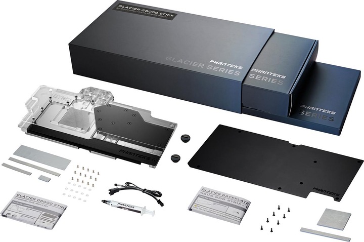 Actual product image Phanteks Glacier G6000 STRIX GPU Water Block, ASUS RX 6800/6900 Strix/TUF, D-RGB