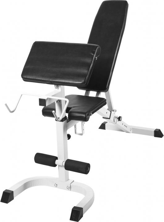 Gorilla Sports Weight bench with curl desk