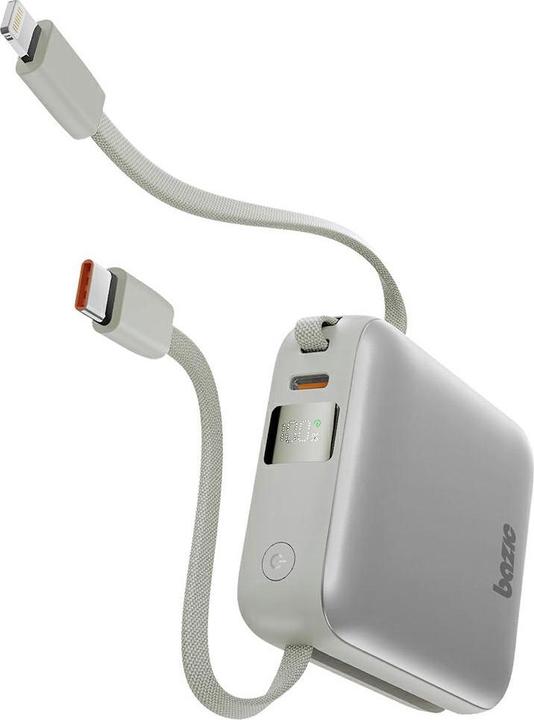 Produktbild Energea PowerBank 3in1 Bazic Fusion Mini 10000mAh cable USB-C/Lightning grey (10000 mAh, 22 W, 22 Wh)