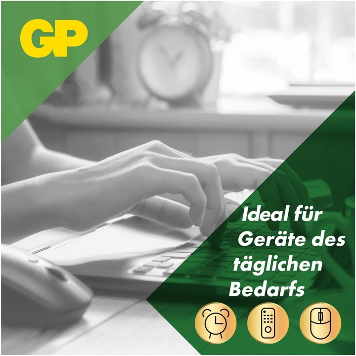 Produktbild GP Batteries Batterie AAA Micro Alkaline Super, 12 Stück, AA Mignon, 32 Stück (12 Stk., AAA, AA)