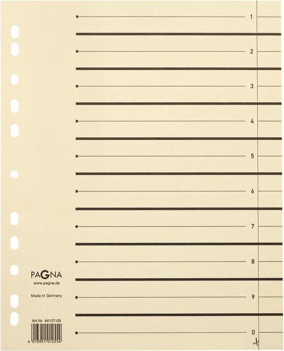 Pagna 100 separator sheets A4 cham 230g