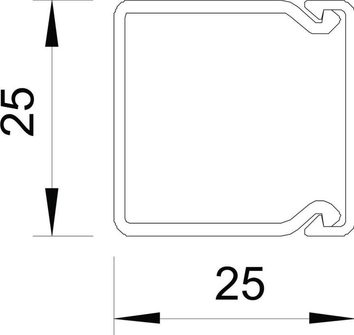 Produktbild OBO Bettermann OBO Wandund Deckenkanal WDK reinweiss (Kabelkanal, 200 cm)