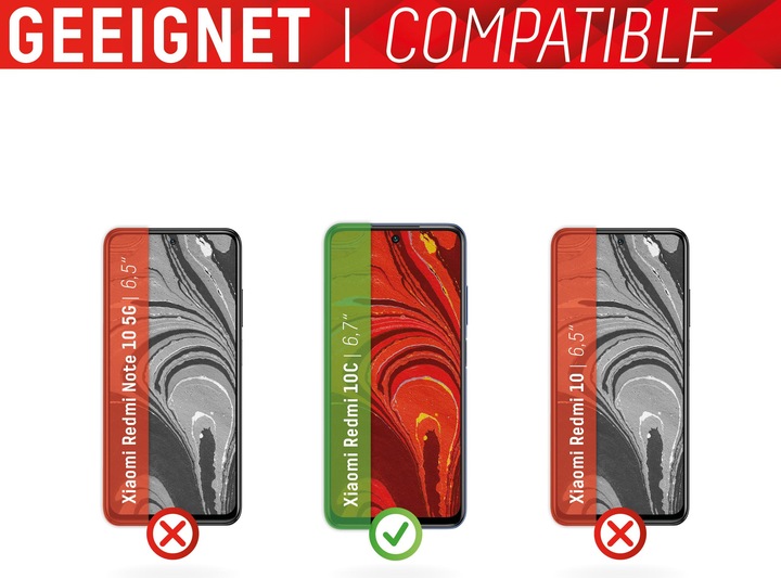 Produktbild Displex Smart Glass, Displayschutzfolie (1 Stück, Xiaomi Redmi 10C)