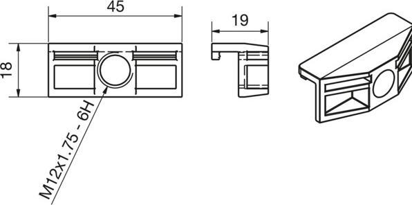 Actual product image Taram Tablarträger verz. 12/150mm (1 pcs.)
