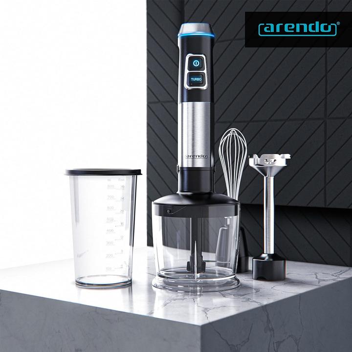 Produktbild Arendo Stabmixer-Set mit 4-flügeligem Messer