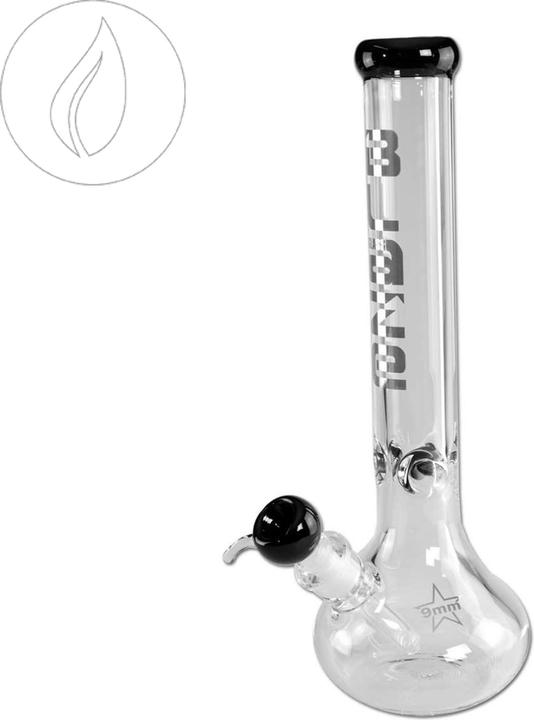 Blaze Ice Bong mit Bauch Schwarz NS19