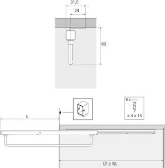 Image du produit Hettich Cintre à extension partielle Quadro