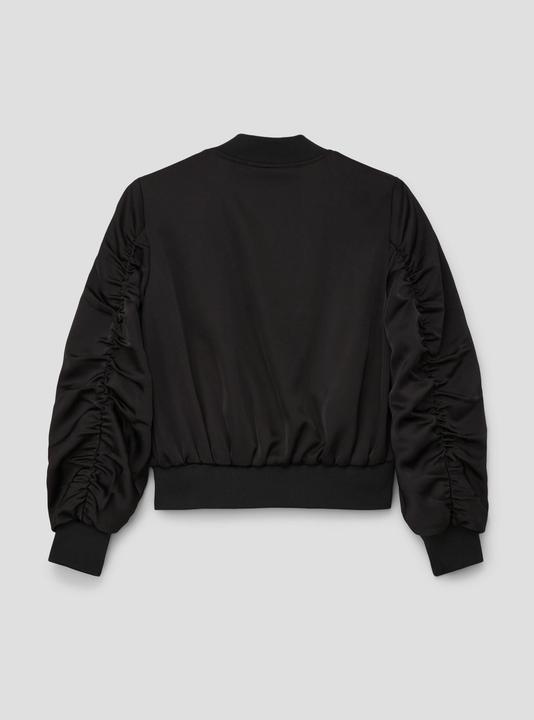 Produktbild s.Oliver Indoor-Jacke Satin-Blouson mit Raffung (L)