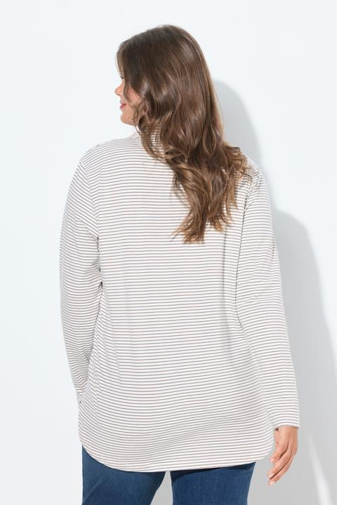 Immagine prodotto Laurasøn Maglia polo a righe con maniche lunghe (54)