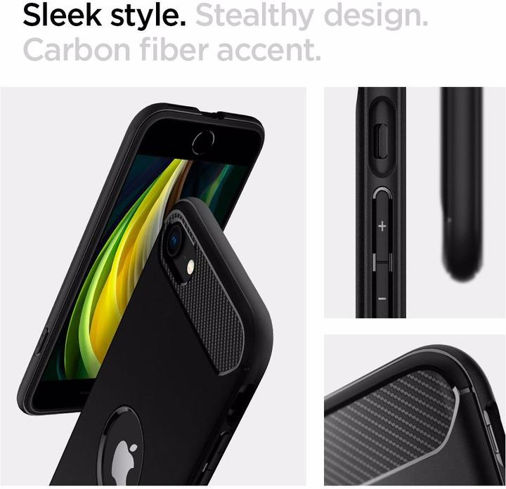 Actual product image Spigen Rugged Armor (Apple iPhone SE (2nd Gen), Apple iPhone SE (3rd Gen))