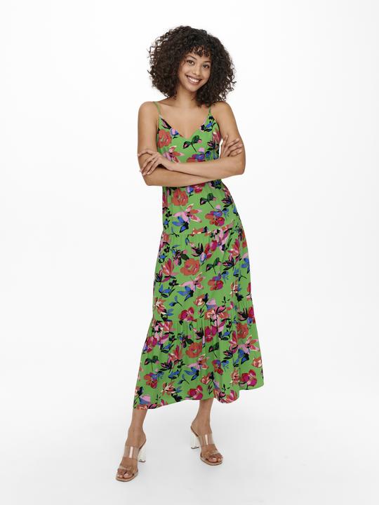 Actual product image Only Patterned strap maxi dress (S)