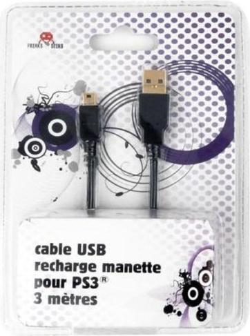 Image du produit Freaks and Geeks Câble de recharge type mini-USB (PS3)