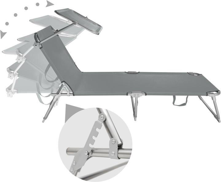 Produktbild tectake Gartenliege (190 cm)