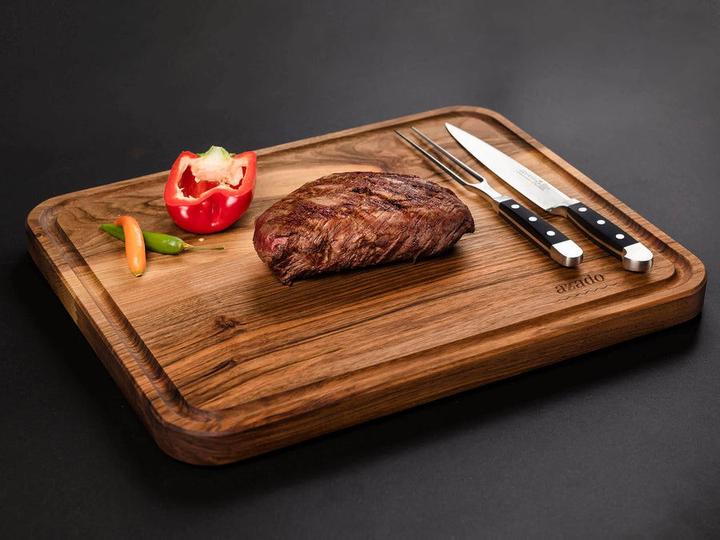 Actual product image Azado Solid chopping board with juice groove