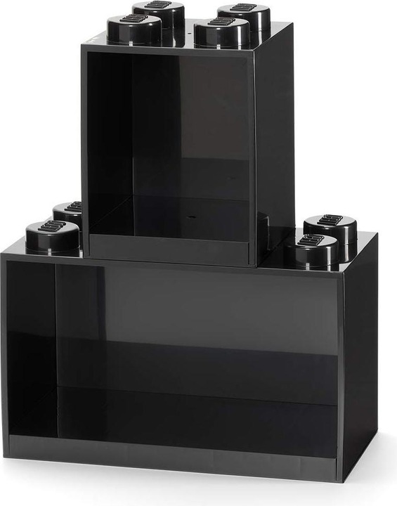 LEGO Brick 4 & 8 zestaw półek 2 szt. czarne