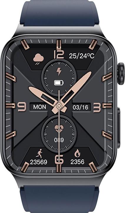 Actual product image Watchmark Cardio One Smartwatch Blue Blue One size Modern (43 mm)