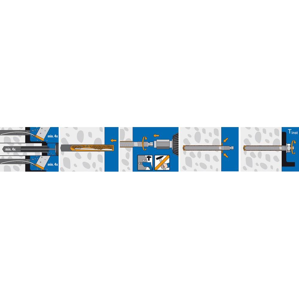 Thumbnail - Upat, Dübel, Ankerstange R 88722 ASTA M 12x180 A 4 A 4 (10 Stk.)