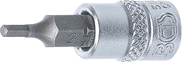 Actual product image BGS Bit Socket 12.5 mm (1/2") Drive Spline (for RIBE) M9 (Inner square)