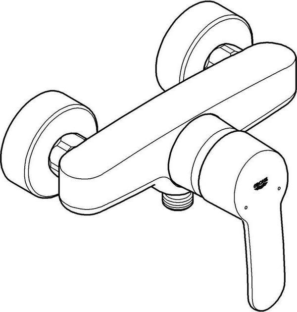 Actual product image Grohe Eurostyle Cosmopolitan single-lever shower mixer