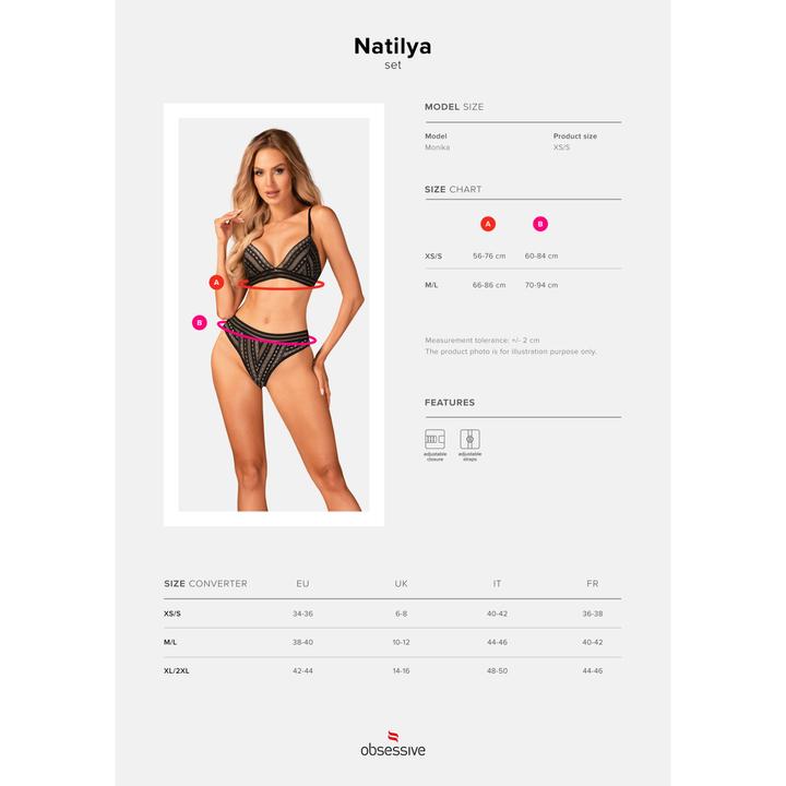 Produktbild Obsessive Natilya Set - Black (S)
