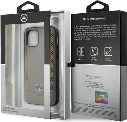 Immagine prodotto Mercedes MEHCP12SARMBR Custodia rigida marrone per iPhone 12 mini da 5,4 pollici Urban Line (Apple iPhone 12 mini)