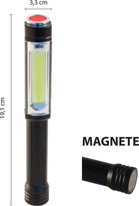Actual product image Velamp LED torch IN256, with red flash, for emergency situations or workshop (3.30 cm, 400 lm)