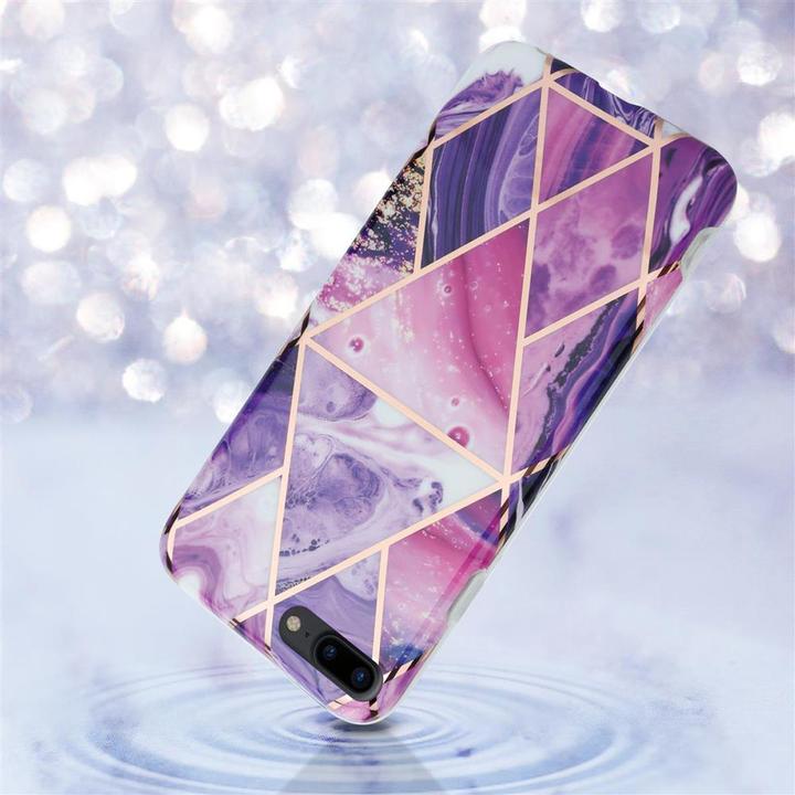 Image du produit Cadorabo Couverture IMD TPU Marbre coloré (Apple iPhone 7 Plus, Apple iPhone 7s Plus, Apple iPhone 8 Plus)