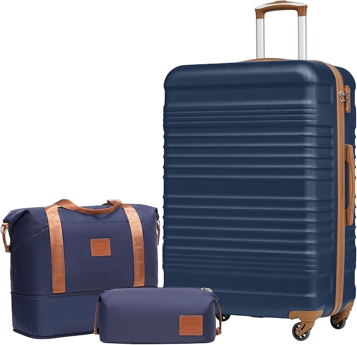 Immagine prodotto Coolife 3-teiliges Reisekoffer-Set (93 l, L (90 - 115l))
