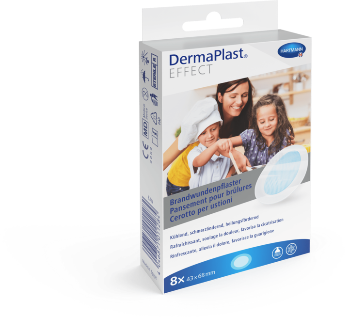 Produktbild DermaPlast Effect Brandwundenpflaster (8 x)