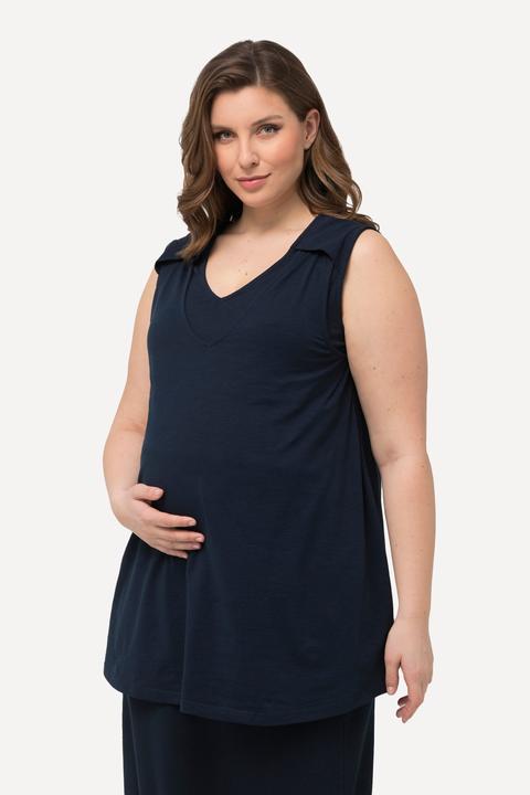 Produktbild Ulla Popken Bellieva Longtop, A-Linie, Stillfunktion, Wickeloptik, ärmellos (46, 48)