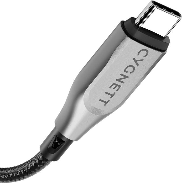 Productafbeelding Cygnett Gepantserde USB-C naar USB-C 60W snellaadkabel USB 2.0 (50cm, zwart) (0.50 m, USB 2.0, 60 W)
