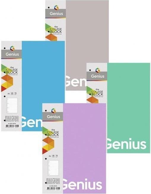 Astra Genius 2 Spiralnotizbuch A4/80K kariert (A4, Kariert)